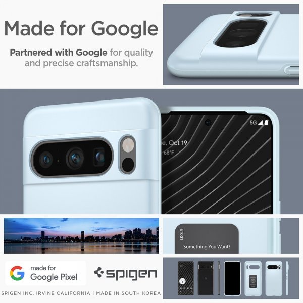 Spigen Google Pixel 8 Pro Cover Thin Fit Mute Blue