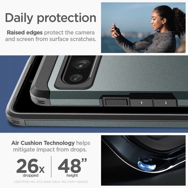 Spigen Google Pixel 8 Pro Cover Tough Armor Abyss Green