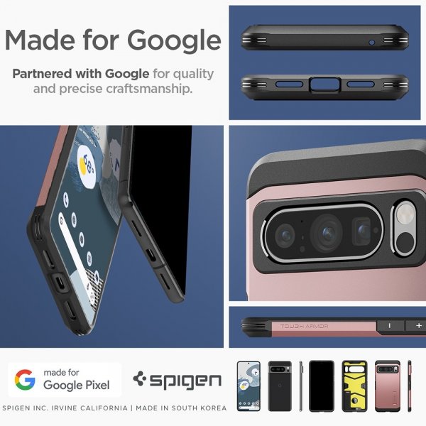Spigen Google Pixel 8 Pro Cover Tough Armor Rose Gold