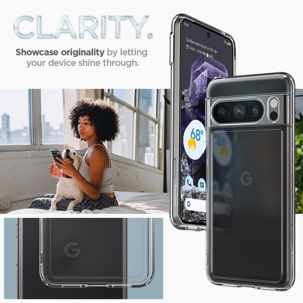 Spigen Google Pixel 8 Pro Cover Ultra Hybrid Crystal Clear