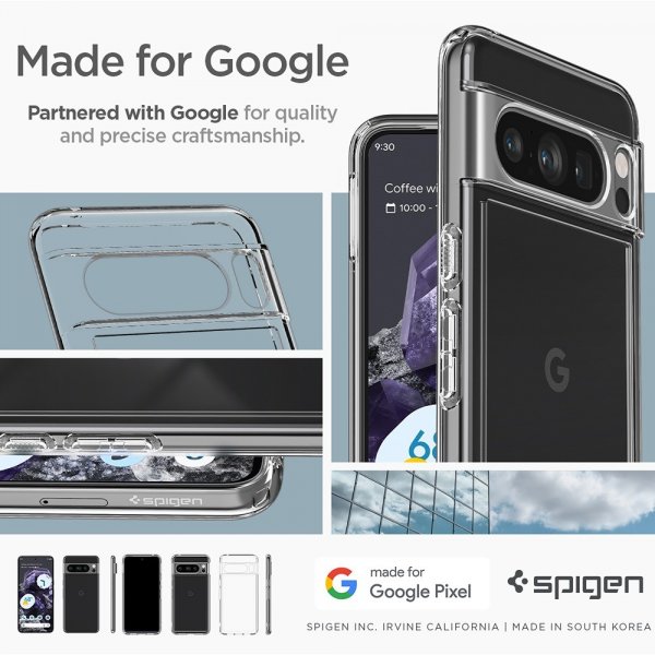 Spigen Google Pixel 8 Pro Cover Ultra Hybrid Crystal Clear
