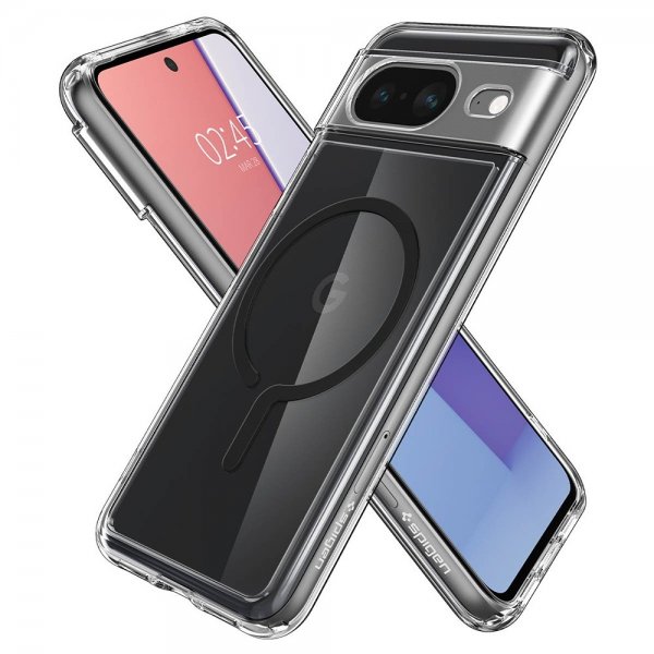 Spigen Google Pixel 8 Cover Ultra Hybrid OneTap Ring MagFit Sort