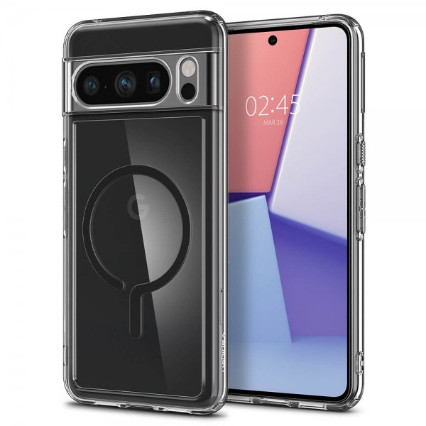 Spigen Google Pixel 8 Pro Cover Ultra Hybrid OneTap Ring MagFit Sort