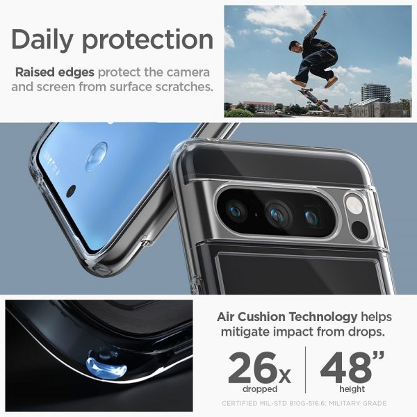 Spigen Google Pixel 8 Pro Cover Ultra Hybrid OneTap Ring MagFit Sort