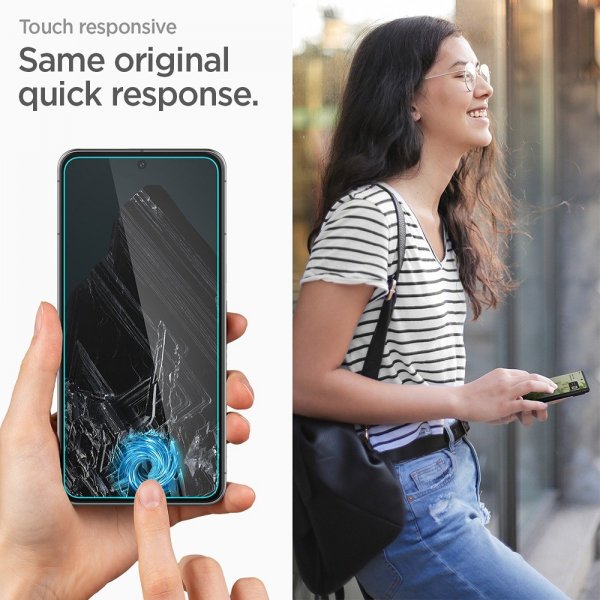Spigen Google Pixel 8 Pro Skærmbeskyttelse GLAS.tR ALIGNmaster 2-pak