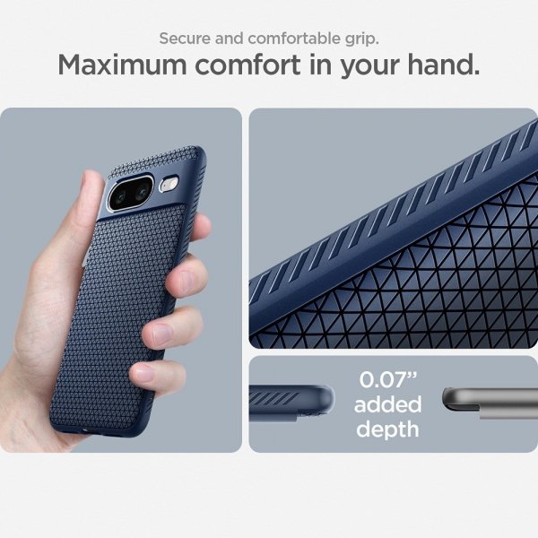 Spigen Google Pixel 8 Cover Liquid Air Navy Blue