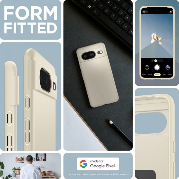 Spigen Google Pixel 8 Cover Thin Fit Mute Beige