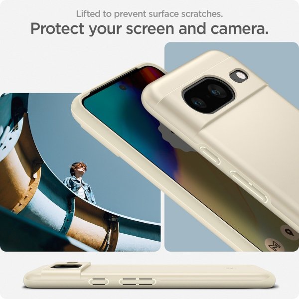 Spigen Google Pixel 8 Cover Thin Fit Mute Beige
