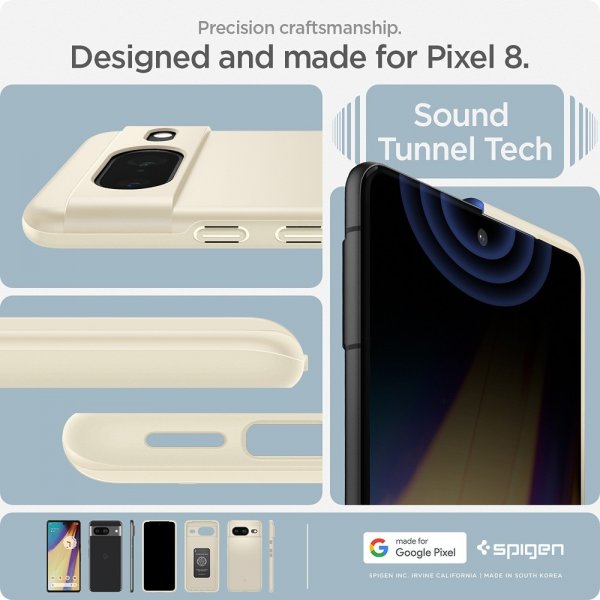 Spigen Google Pixel 8 Cover Thin Fit Mute Beige