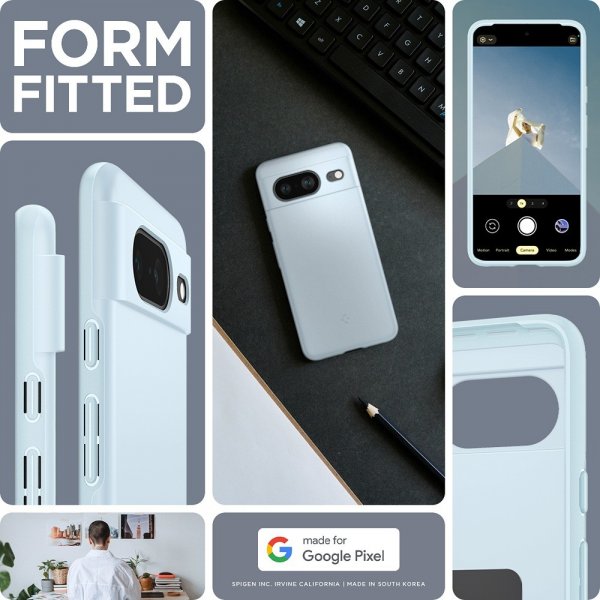 Spigen Google Pixel 8 Cover Thin Fit Mute Blue
