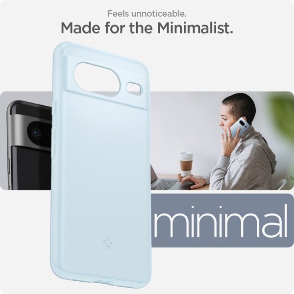 Spigen Google Pixel 8 Cover Thin Fit Mute Blue