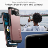 Spigen Google Pixel 8 Cover Tough Armor Rose Gold
