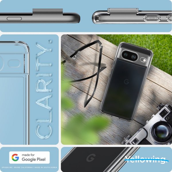 Spigen Google Pixel 8 Cover Ultra Hybrid Crystal Clear