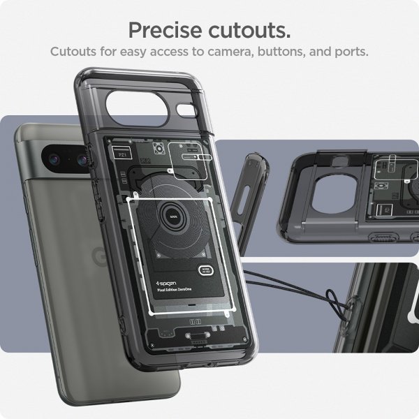 Spigen Google Pixel 8 Cover Ultra Hybrid Zero One Sort