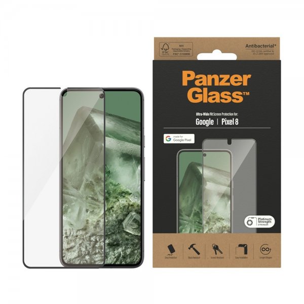 PanzerGlass Google Pixel 8 Skærmbeskyttelse Ultra-Wide Fit