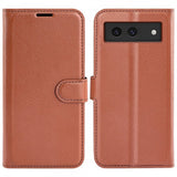 Google Pixel 8a Cover Litchi Brun