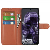 Google Pixel 8a Cover Litchi Brun