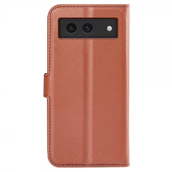 Google Pixel 8a Cover Litchi Brun
