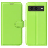 Google Pixel 8a Cover Litchi Grøn