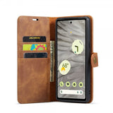 Dg.Ming Google Pixel 8a Cover med Aftageligt Cover Brun