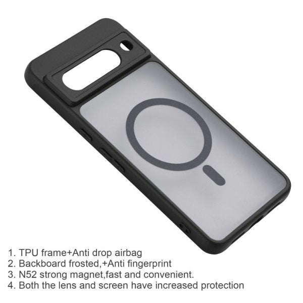 VILI Google Pixel 8a Cover med Aftageligt Cover GMA Series MagSafe Grå