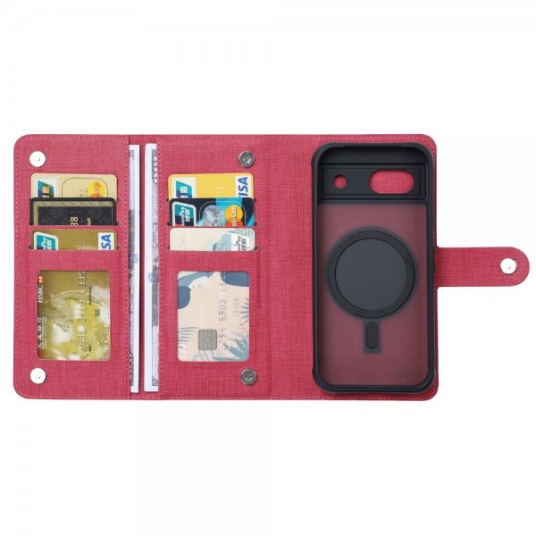 VILI Google Pixel 8a Cover med Aftageligt Cover GMA Series MagSafe Magenta