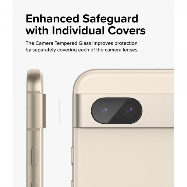 Ringke Google Pixel 8a Kamerabeskyttelse Kamerabeskytterglas 3-pak