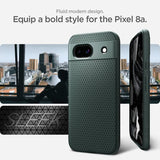 Spigen Google Pixel 8a Cover Liquid Air Abyss Green
