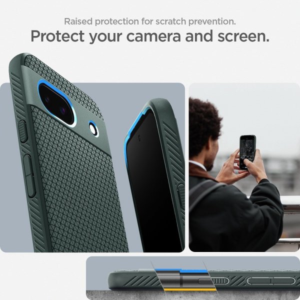 Spigen Google Pixel 8a Cover Liquid Air Abyss Green