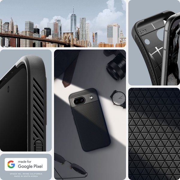 Spigen Google Pixel 8a Cover Liquid Air Matte Black