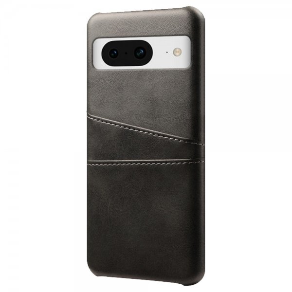Google Pixel 8a Cover med to Kortlommer Sort