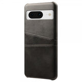 Google Pixel 8a Cover med to Kortlommer Sort