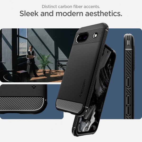 Spigen Google Pixel 8a Cover Rugged Armor Mat Sort