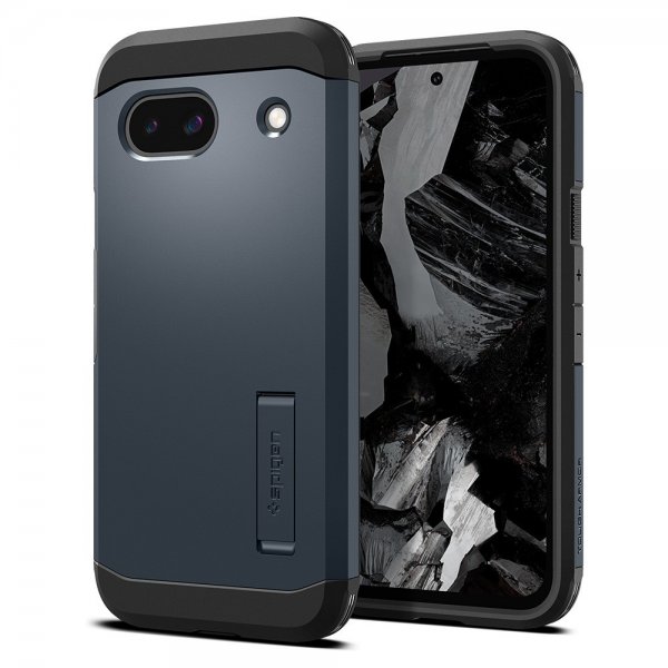 Spigen Google Pixel 8a Cover Tough Armor Metal Slate