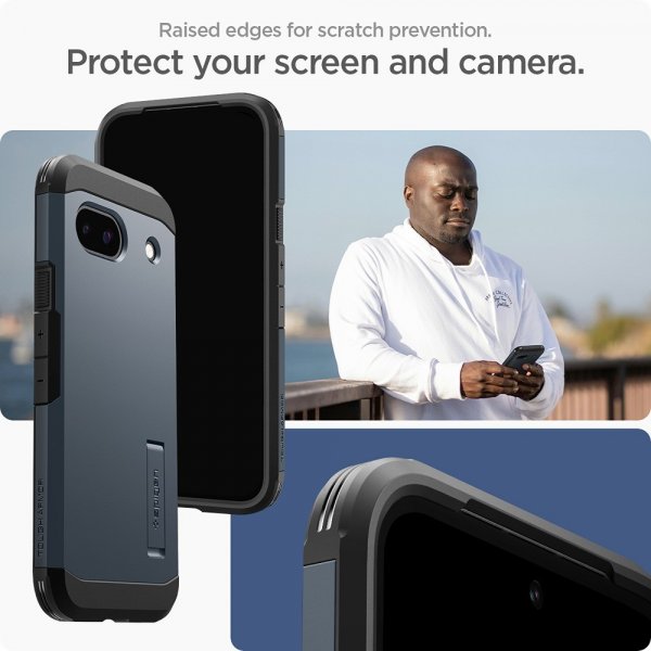 Spigen Google Pixel 8a Cover Tough Armor Metal Slate