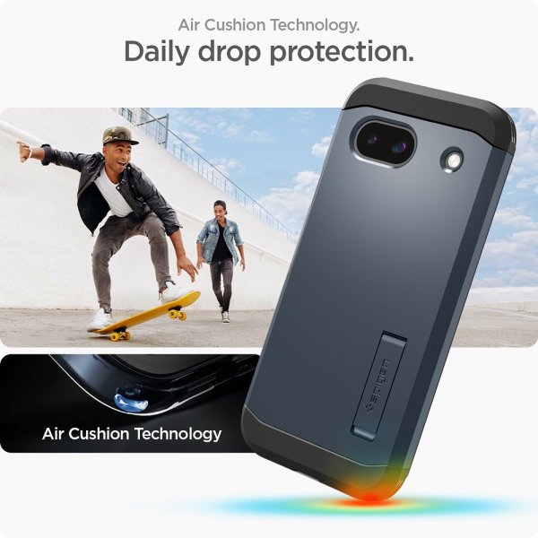 Spigen Google Pixel 8a Cover Tough Armor Metal Slate