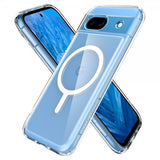 Spigen Google Pixel 8a Cover Ultra Hybrid Metal Ring MagFit Hvid