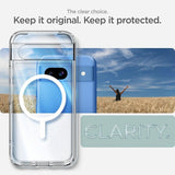 Spigen Google Pixel 8a Cover Ultra Hybrid Metal Ring MagFit Hvid