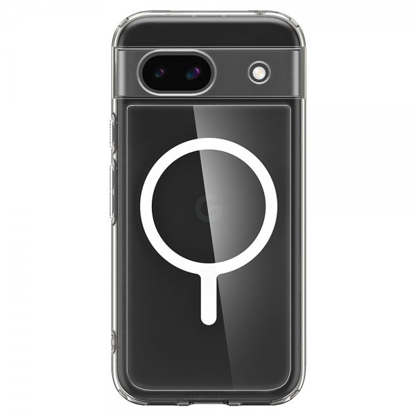 Spigen Google Pixel 8a Cover Ultra Hybrid Metal Ring MagFit Hvid