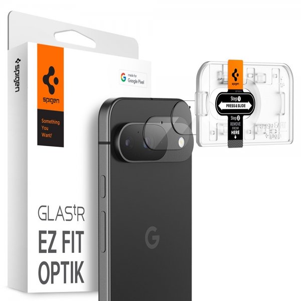 Spigen Google Pixel 9 Kamerabeskyttelsesglas Glas.tR EZ Fit Optik 2-pak