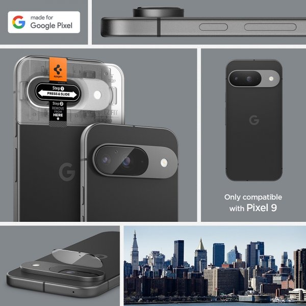 Spigen Google Pixel 9 Kamerabeskyttelsesglas Glas.tR EZ Fit Optik 2-pak