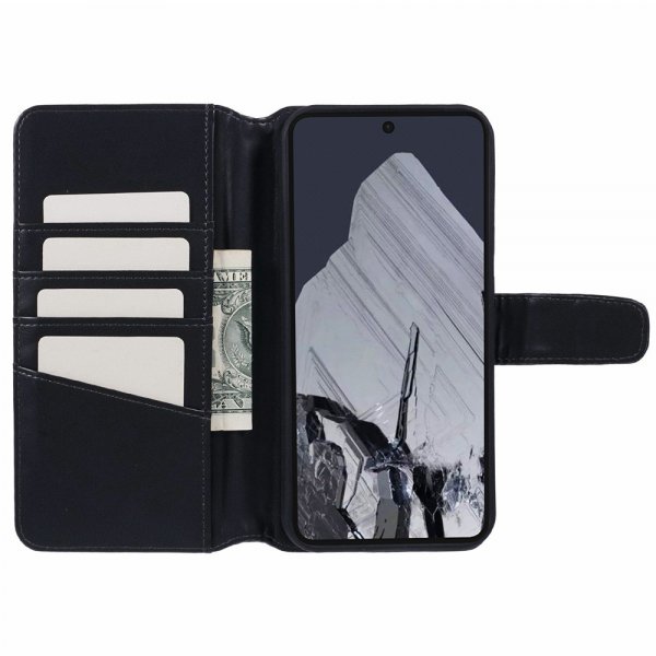 Nordic Covers Google Pixel 9/Pixel 9 Pro Essential Læder Cover Raven Black