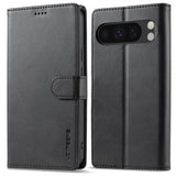 Lc.Imeeke Google Pixel 9/Pixel 9 Pro Etui med Kortrum Stativfunktion Sort