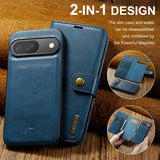 Dg.Ming Google Pixel 9/Pixel 9 Pro Etui med Aftageligt Cover Blå