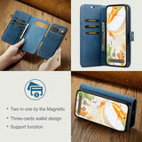 Dg.Ming Google Pixel 9/Pixel 9 Pro Etui med Aftageligt Cover Blå