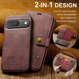 Dg.Ming Google Pixel 9/Pixel 9 Pro Etui med aftageligt Cover Rød