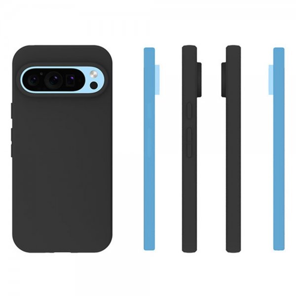 Nordic Covers Google Pixel 9/Pixel 9 Pro Cover Feather Series Raven Black