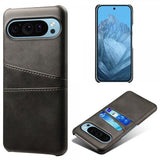Google Pixel 9/Pixel 9 Pro Cover med to Kortlommer Sort