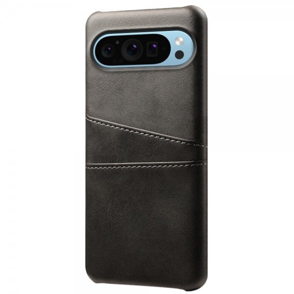 Google Pixel 9/Pixel 9 Pro Cover med to Kortlommer Sort