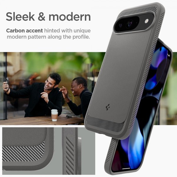 Spigen Google Pixel 9/Pixel 9 Pro Cover Rugged Armor Marble Gray